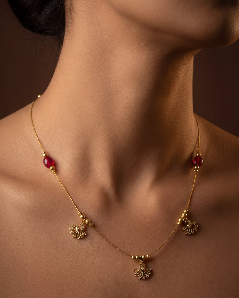 invisible chain Red & Gold