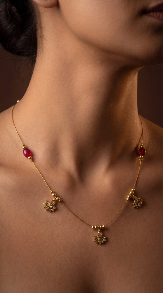 invisible chain Red & Gold