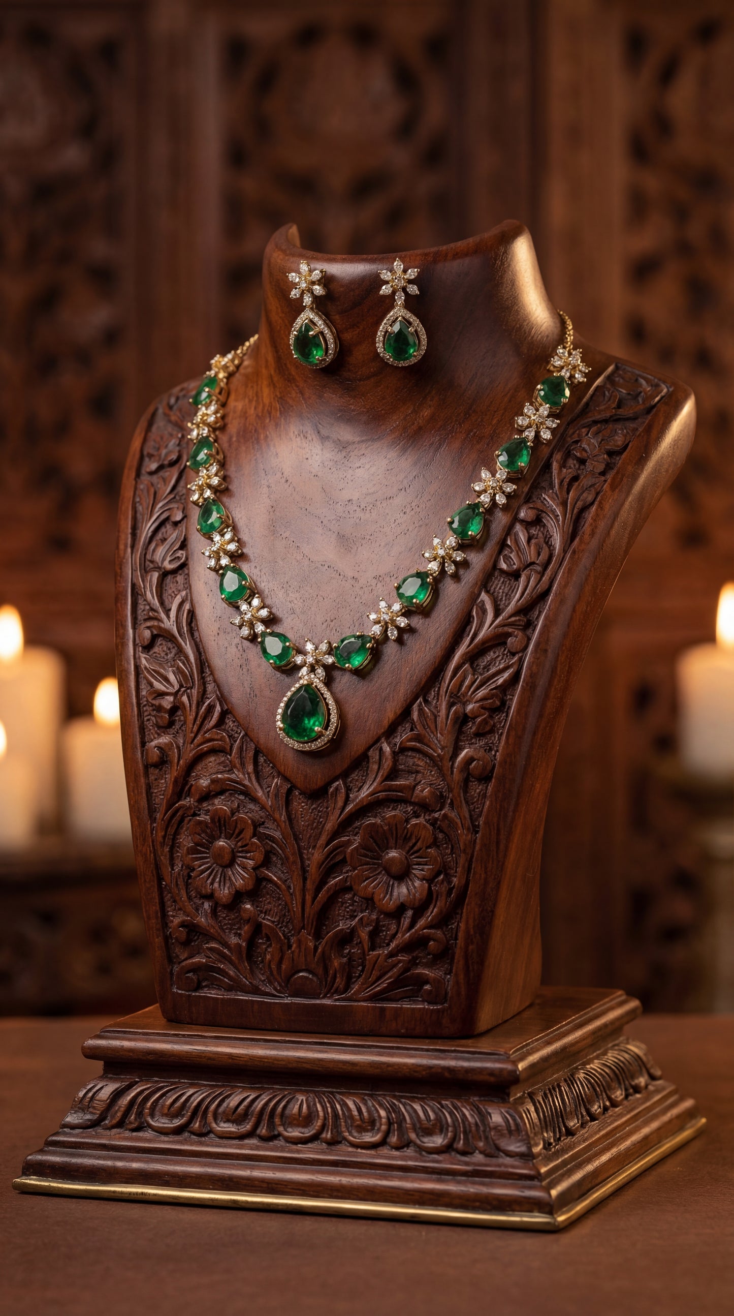 Nur Emerald Green Luxe Necklace