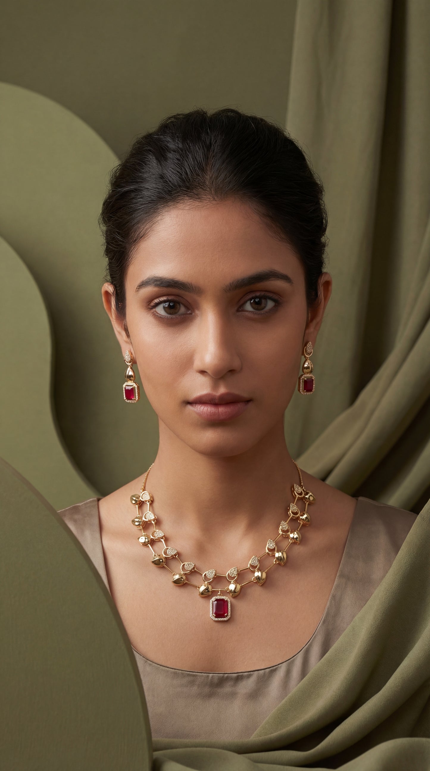 Rose Gold Statement Necklace