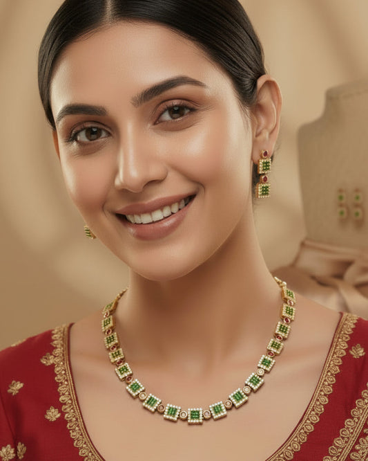 Aalia Antique gold necklace