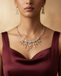 The Stella White stone Statement Necklace Set