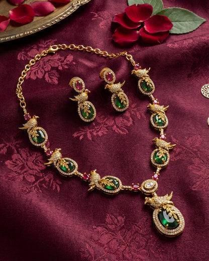 Sanvi Chidiya Statement  Premium Necklace