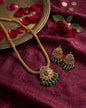 Sivi Antique Temple Attigai Ruby Necklace set