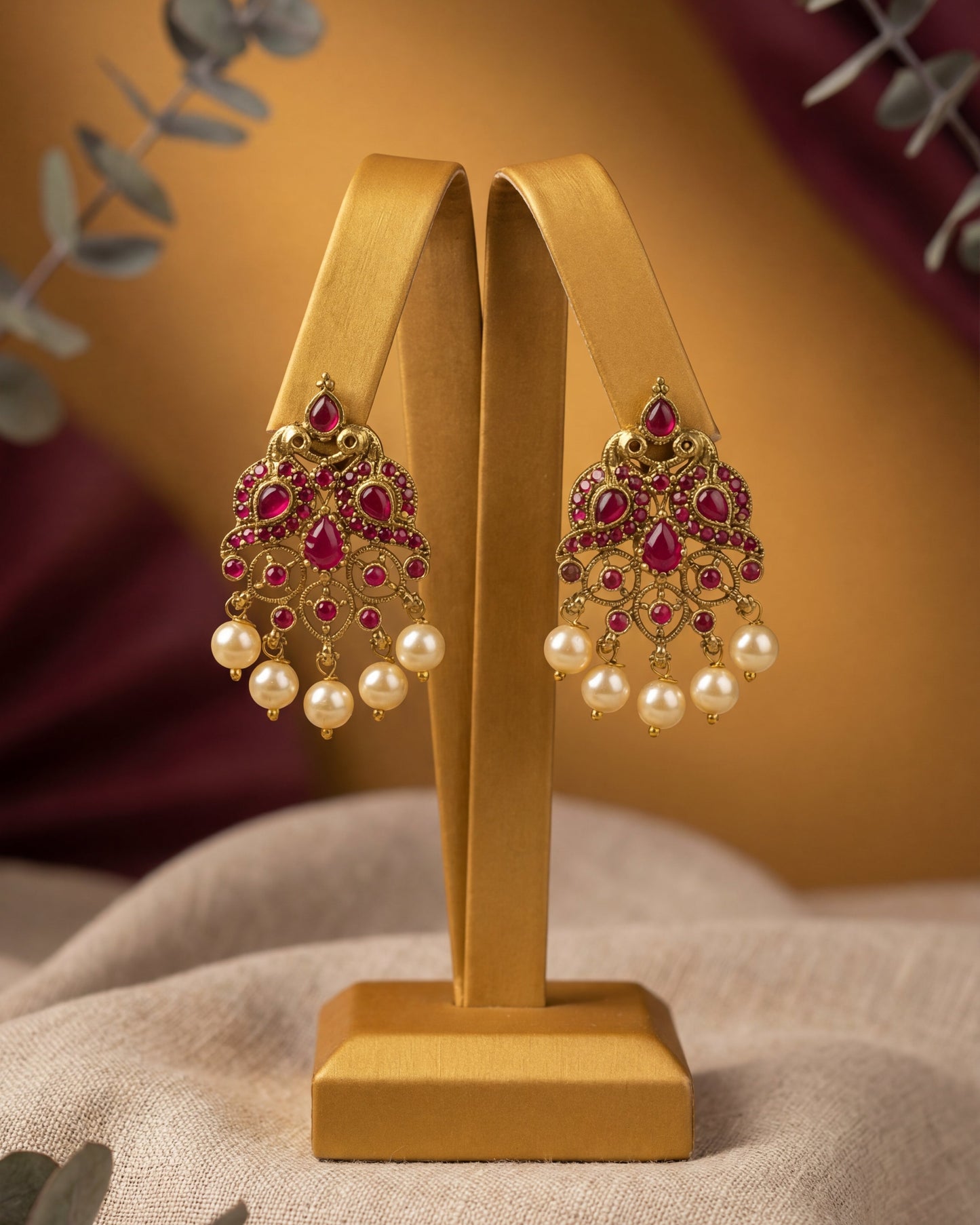 Ruhika Ruby Temple Pendant