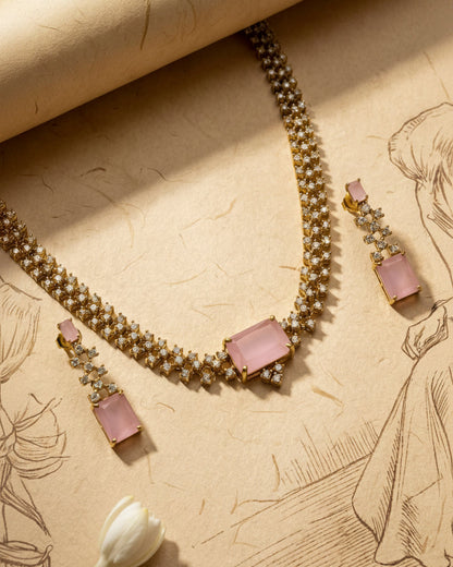 Juhi Pink Collar PartyWear Necklace