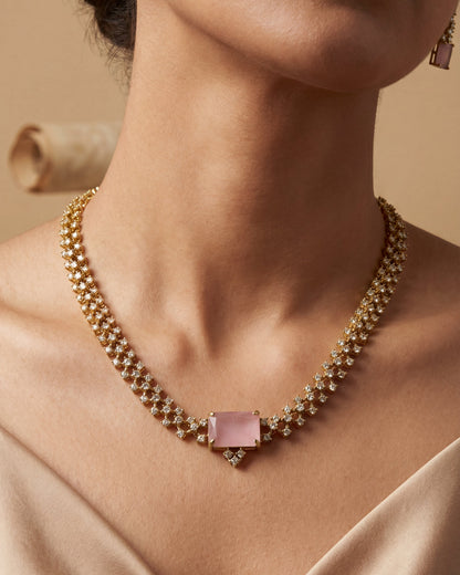 Juhi Pink Collar PartyWear Necklace