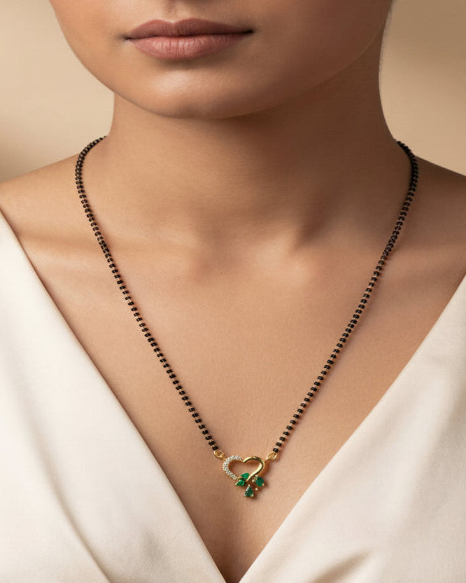 Minimalist Heart Mangalsutra