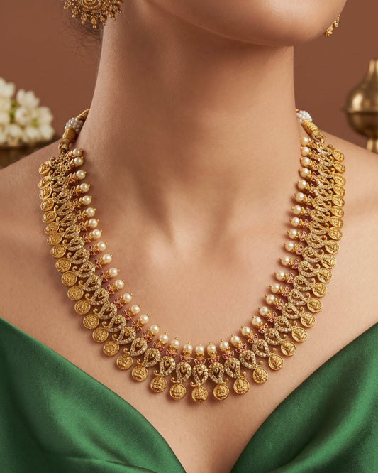 Premium Temple CZ Mango Necklace
